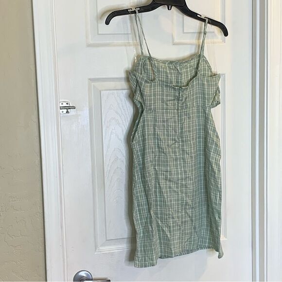 Kendall & Kylie Pacsun Double Cutout Plaid Mini Dress Size Small - Picture 5 of 13